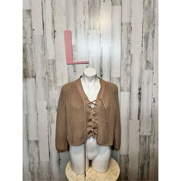 NUDE brown sweater size large - Picture 1 of 7